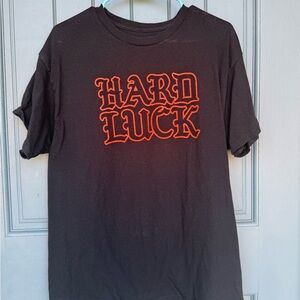 Hard Luck Mfg Outline Logo Tee L GUC, Skateboarding Skater T-Shirt Hard Luck L